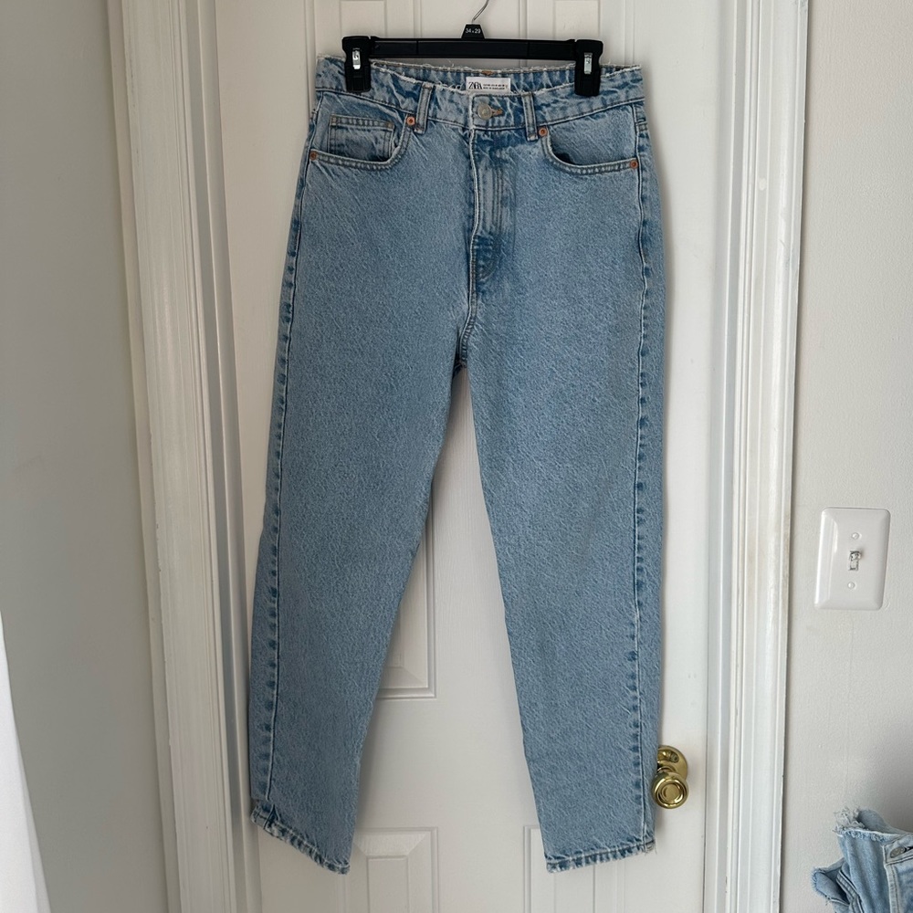 Zara Mom Jeans - Medium Wash Denim